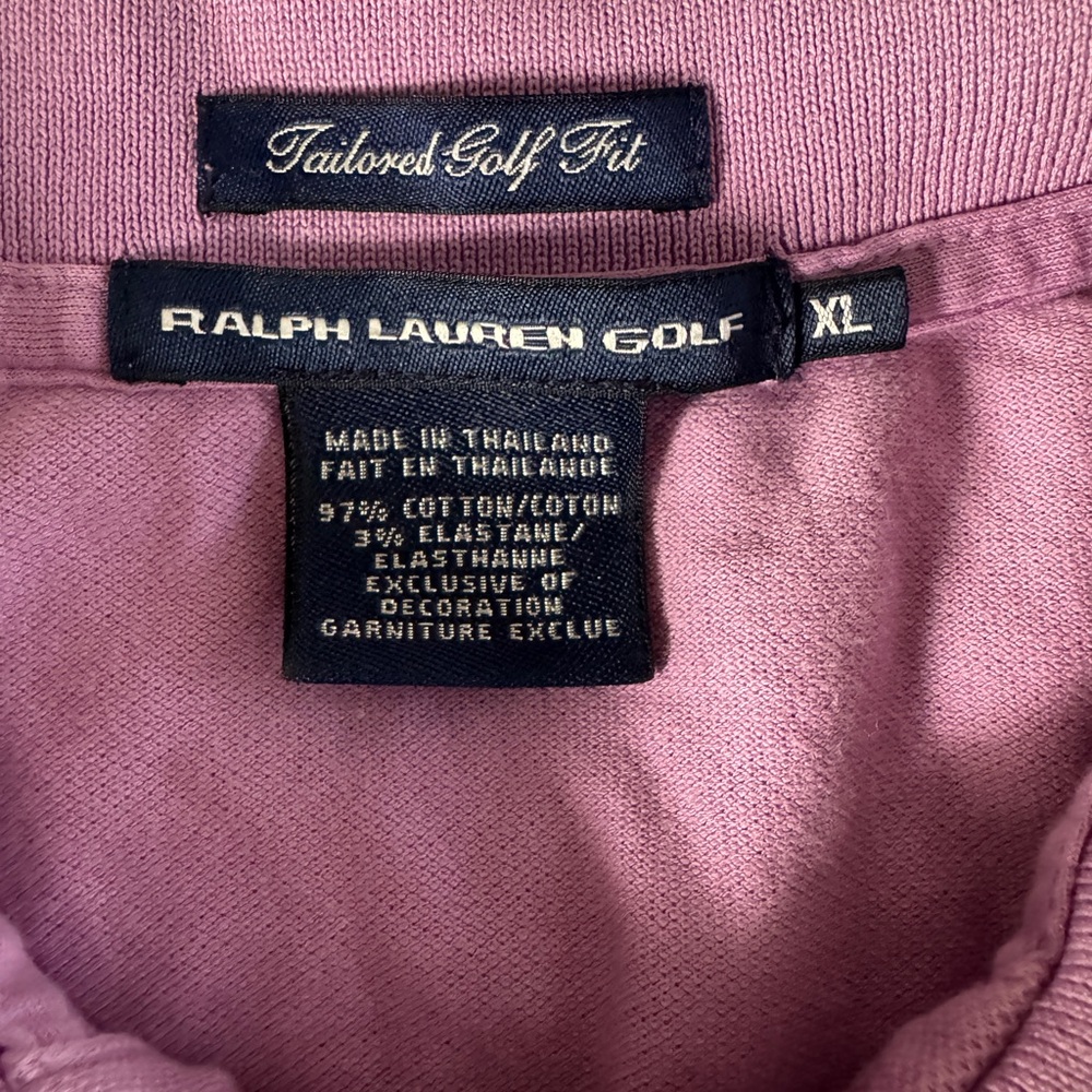 Ralph Lauren Golf Purple Green Sash Polo Shirt Women’s XL - Picture 3 of 9